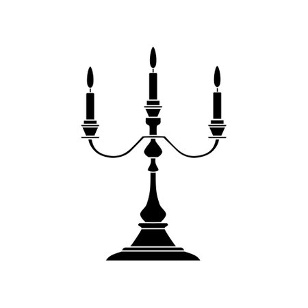 candle stick icon. Flat illustration of candle stick vector icon for webのイラスト素材