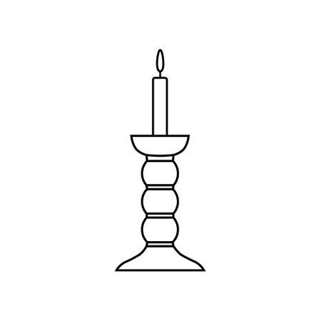 Candle stick icon vector. Candle illustration sign. light symbol or logo.のイラスト素材
