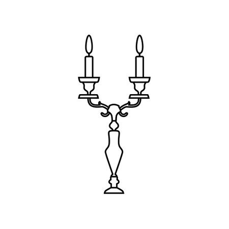 Candle stick icon vector. Candle illustration sign. light symbol or logo.のイラスト素材