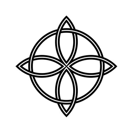 Celtic Knots icon vector. Celtic sign illustration symbol. Celtic drawings symbol or logo.のイラスト素材