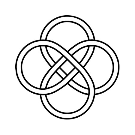 Celtic Knots icon vector. Celtic sign illustration symbol. Celtic drawings symbol or logo.のイラスト素材