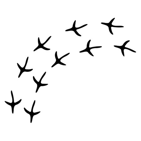 Dinosaur footprints icon vector. Dinosaur tracks illustration sign. Animals footprints symbol. Animals tracks logo.のイラスト素材