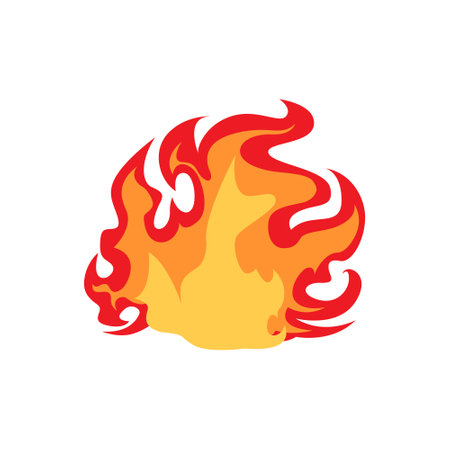 Fire icon vector set. Flame illustration sign collection. Burn symbol. Hot logo.のイラスト素材