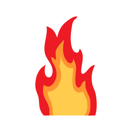 Fire icon vector set. Flame illustration sign collection. Burn symbol. Hot logo.のイラスト素材