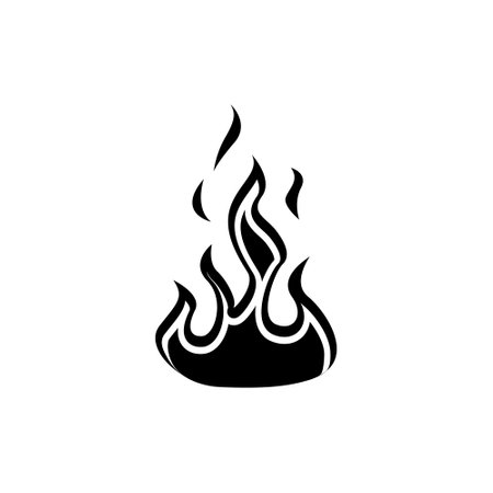 Fire icon vector set. Flame illustration sign collection. Burn symbol. Hot logo.のイラスト素材