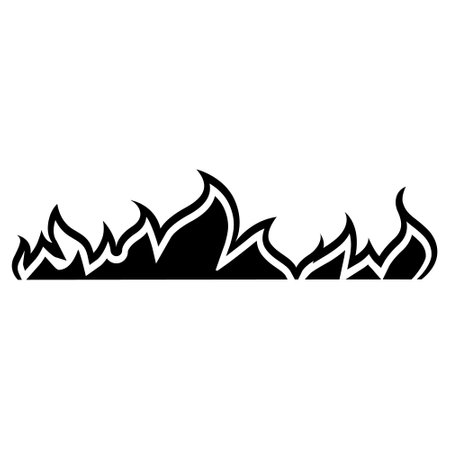 Fire icon vector set. Flame illustration sign collection. Burn symbol. Hot logo.のイラスト素材