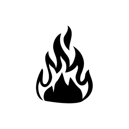 Fire icon vector set. Flame illustration sign collection. Burn symbol. Hot logo.のイラスト素材