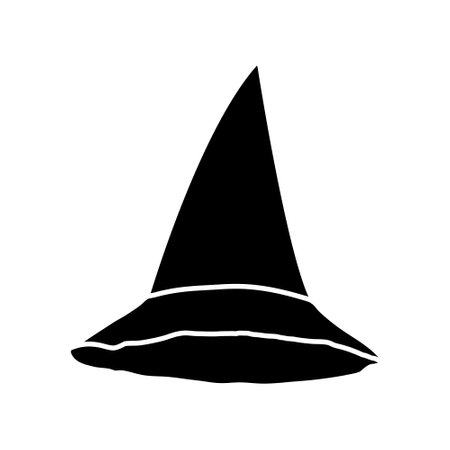 Witch hat icon vector. Halloween illustration sign. Witch symbolのイラスト素材