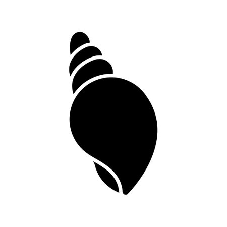 Seashell icon vector set. Shell illustration sign collection. Sea life symbol or logo.のイラスト素材