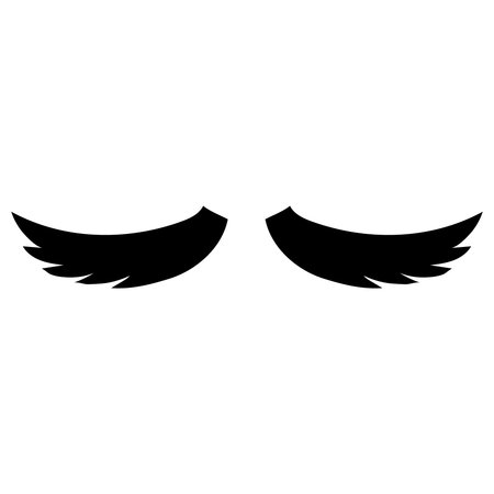 Mustache vector icon. Barbershop illustration sign. haircut symbol or logo.のイラスト素材