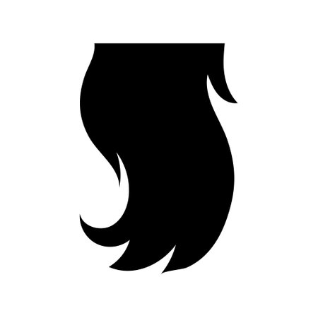 Beard icon vector. barbershop illustration sign. hairdresser symbol.のイラスト素材