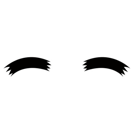 Brows icon vector. Mustache illustration sign. Barberry shop symbol or logo.のイラスト素材