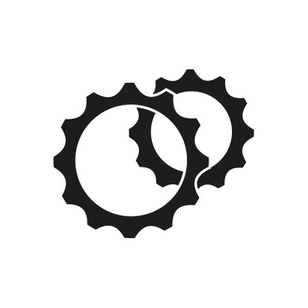Settings vector icon. gear illustration sign. For web sites our mobile. Mechanics symbol or logo.のイラスト素材