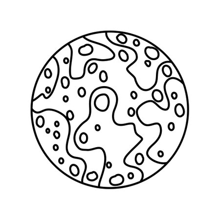 planet icon vector. astronomy illustration sign. space symbol. science logo.のイラスト素材