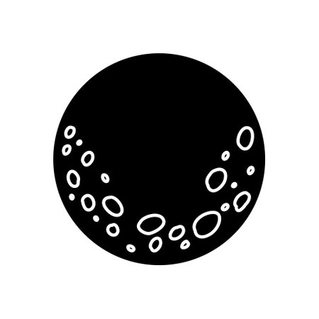 Moon icon vector. full moon illustration sign. planet symbol or logo.のイラスト素材