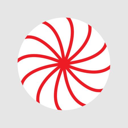 Peppermint Candy icon vector. Sweet illustration sign. Candy symbol. Dessert logo.のイラスト素材
