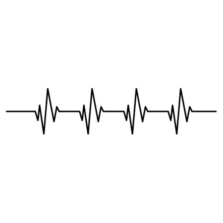 Cardiogram vector icon. heart diagnosis report vector illustration sign. medical symbol.のイラスト素材