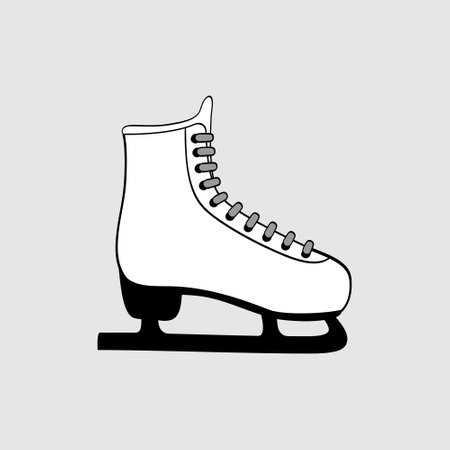 Skates icon vector. Ice Skate illustration sign. Figure skating symbol or logo.のイラスト素材