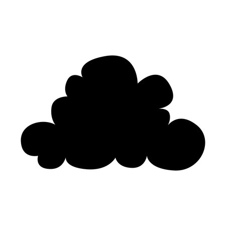 Toy cloud icon vector. Baby clouds illustration sign. Cloud symbol or logo.のイラスト素材