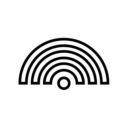 Signal icon. wifi illustration sign. antenna and satellite signal symbols. Wireless technologies.のイラスト素材