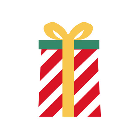 Christmas Presents icon vector. Christmas box illustration sign. Christmas Gift symbol. Christmas logo.のイラスト素材