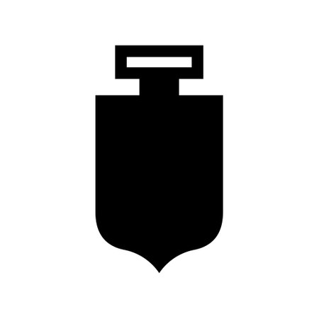 Medal template icon vector. Award shape illustration sign. Medal laser cutting symbol or logo.のイラスト素材