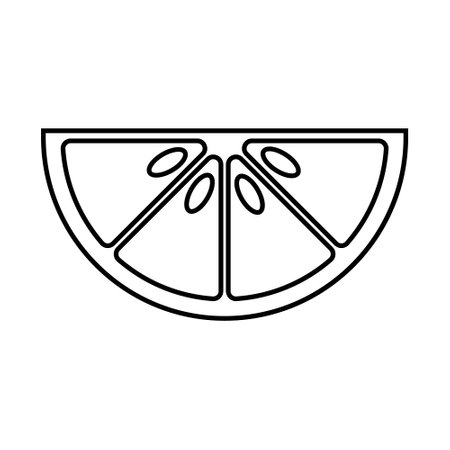 Orange icon vector. Fruits illustration sign. Vitamins symbol. Vegetarian logo. Food mark.のイラスト素材