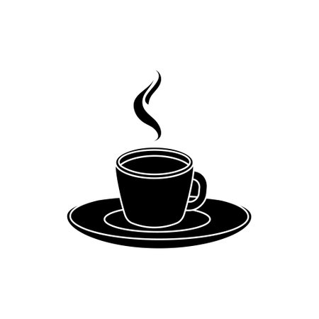 Coffee icon vector. Hot drink illustration sign. Tea symbol or logo.のイラスト素材