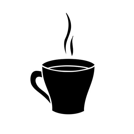 Coffee icon vector. Hot drink illustration sign. Tea symbol or logo.のイラスト素材