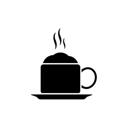 Coffee icon vector. Hot drink illustration sign. Tea symbol or logo.のイラスト素材