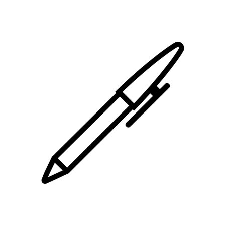 Pencil icon vector. Pen illustration sign. Write symbol or logo.のイラスト素材
