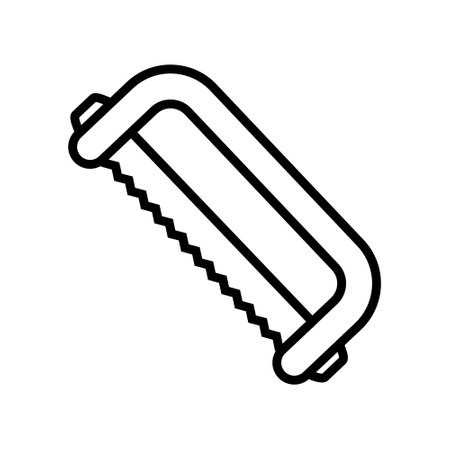 Saw icon vector. Sawmill illustration sign. Spray symbol. Tool logo.のイラスト素材