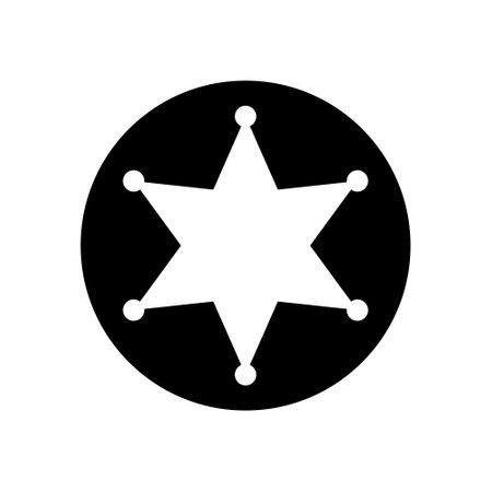 Sheriff icon vector. Police illustration sign. law symbolのイラスト素材