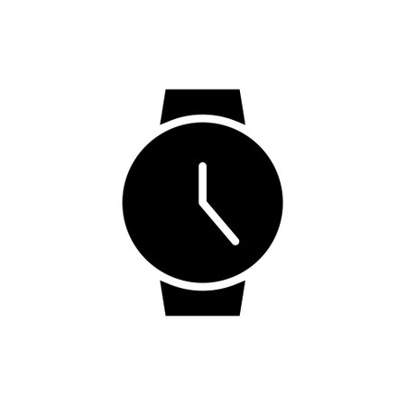 Wrist watch icon vector. wristlet watch illustration sign. Time symbol. Hour logo.のイラスト素材
