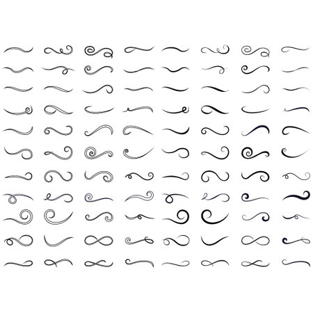 Swishes vector icon. Swashes illustration sign. Swoops symbol. Aroma logo.のイラスト素材