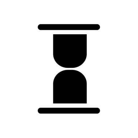 Waiting vector icon. clock illustration sign. hourglass symbol. timer logo.のイラスト素材