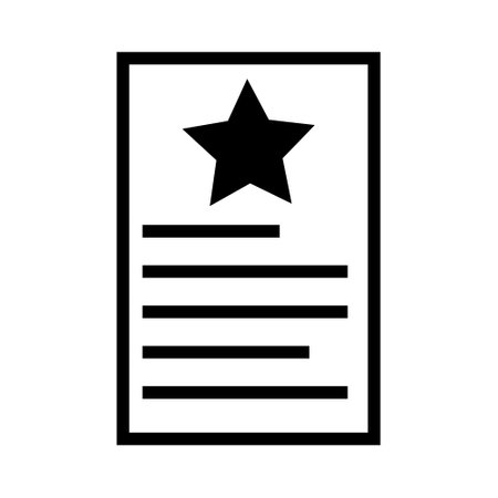 Wish List icon vector. achievement illustration sign. check list symbol.のイラスト素材