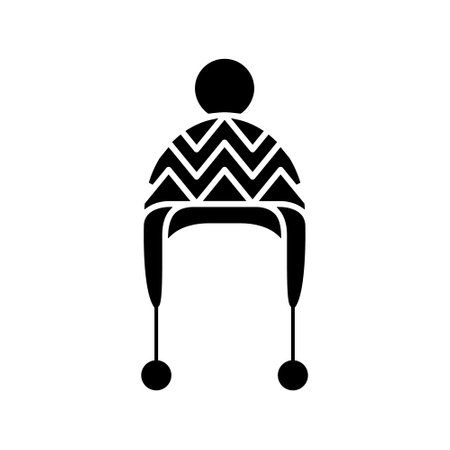 Cap icon vector. Winter illustration sign. Cloth symbol or logo.のイラスト素材
