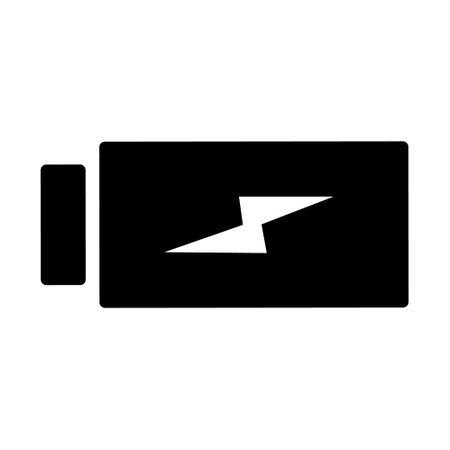 Battery icon vector. Charging illustration sign. Bolt symbol. Power logo.のイラスト素材