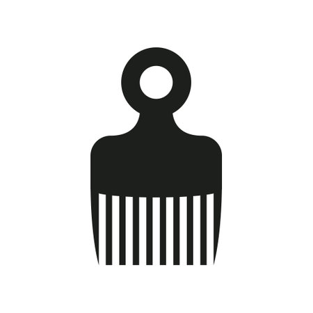 Hair comb icon vector. Hairstyle illustration sign. Barber shop symbol. Hairdresser logo.のイラスト素材