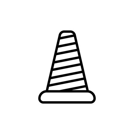 Traffic cone icon vector set. Road token. Accident symbol collection. Crash logo.のイラスト素材