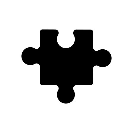 Puzzle icon vector. Conundrum illustration sign. Teaser symbol or logo.のイラスト素材