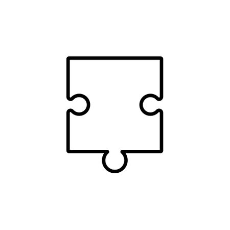 Puzzle icon vector. Conundrum illustration sign. Teaser symbol or logo.のイラスト素材