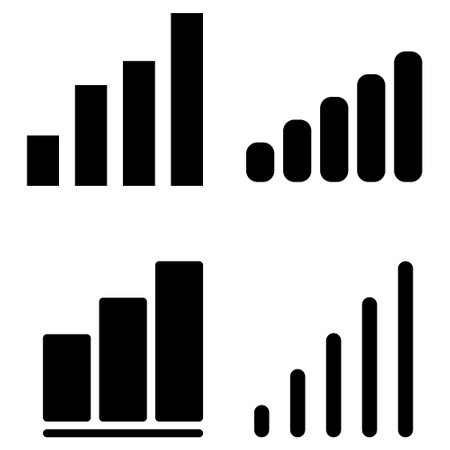 Signal set vector icons. Radio signals waves and light rays, radar, wifi, antenna and satellite signal symbols. Wireless technologies. Vector illustration.のイラスト素材