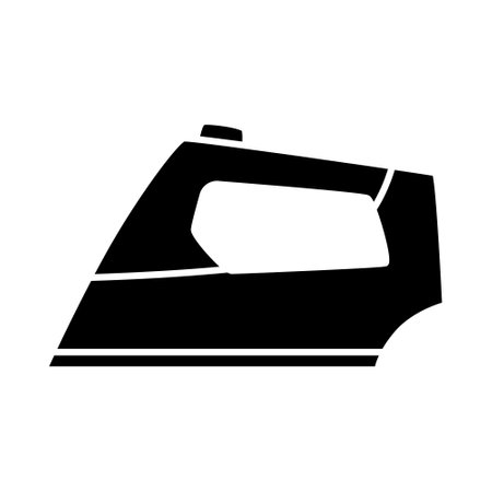 iron icon over white background, silhouette style concept, vector illustration designのイラスト素材