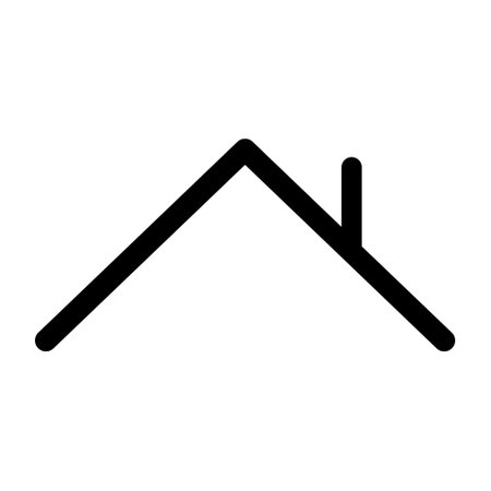 Roof icon vector. Flat black symbol. Pictogram is isolated on a white background. Designed for web and software interfaces.のイラスト素材