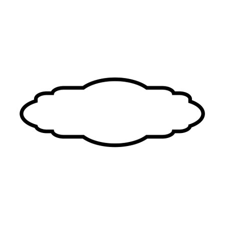 cloud icon over white background, line detail style, vector illustration designのイラスト素材