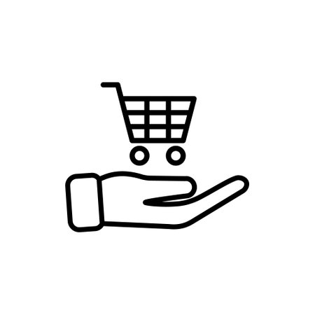 shopping cart icon. Shopping cart icon. Shopping cart icon vectorのイラスト素材