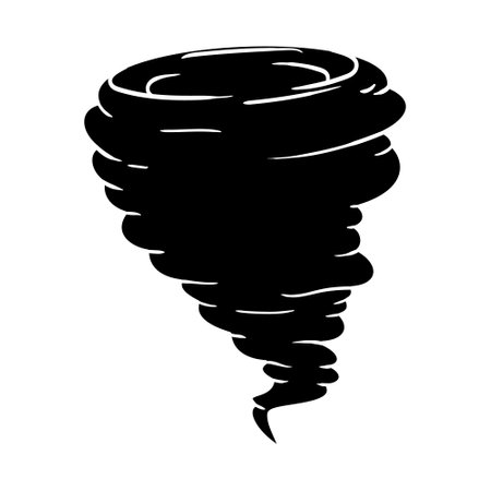 Tornado icon. Simple illustration of tornado vector icon for webのイラスト素材