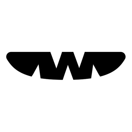 Letter W logo. Simple illustration of letter W logo for web design isolated on white backgroundのイラスト素材